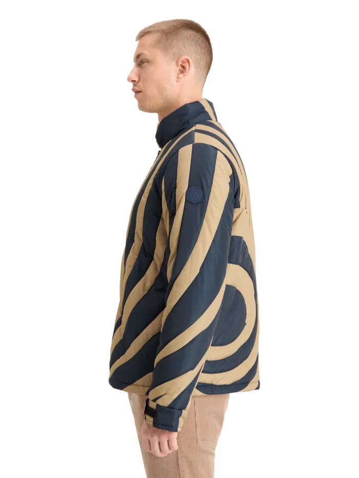 SWIRL PUFFER Night Desert Sand Swirl Men Scotch and Soda Jackets and Coats