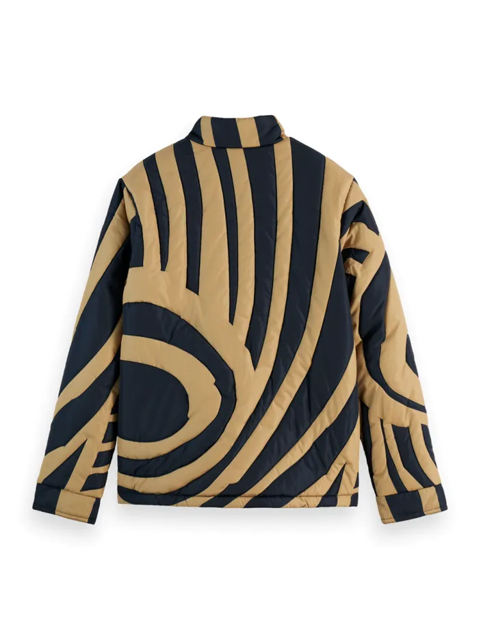 SWIRL PUFFER Night Desert Sand Swirl Men Scotch and Soda Jackets and Coats