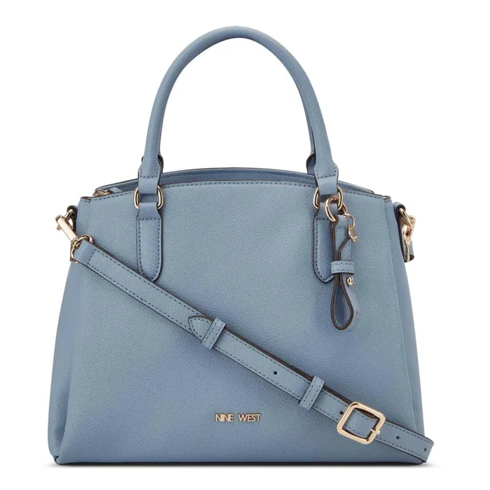 Tansy Jet Set Satchel Pale Denim Women Nine West Satchels and Shoulder Bags