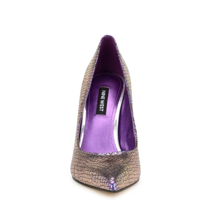 Tatiana Pointy Toe Pumps Dark Purple Women Nine West Pumps