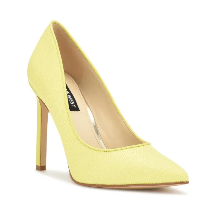 Tatiana Pointy Toe Pumps Lime Women Nine West Pumps