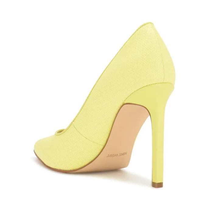 Tatiana Pointy Toe Pumps Lime Women Nine West Pumps