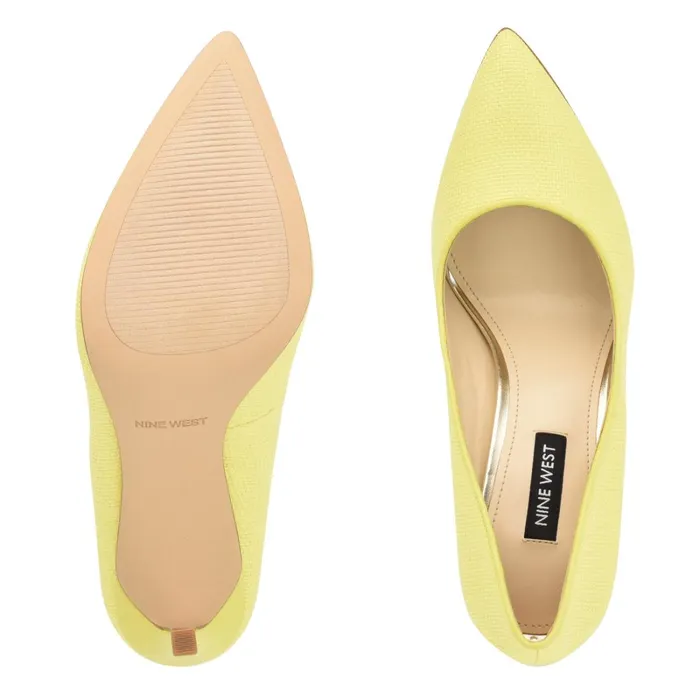 Tatiana Pointy Toe Pumps Lime Women Nine West Pumps