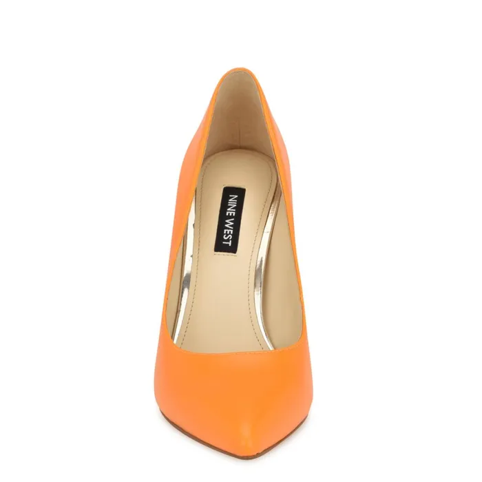 Tatiana Pointy Toe Pumps Orange Women Nine West Pumps