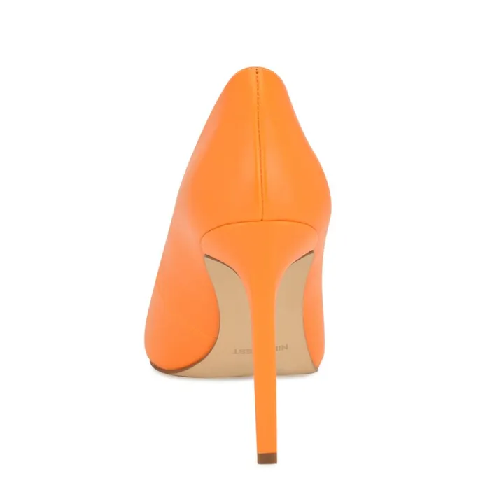 Tatiana Pointy Toe Pumps Orange Women Nine West Pumps