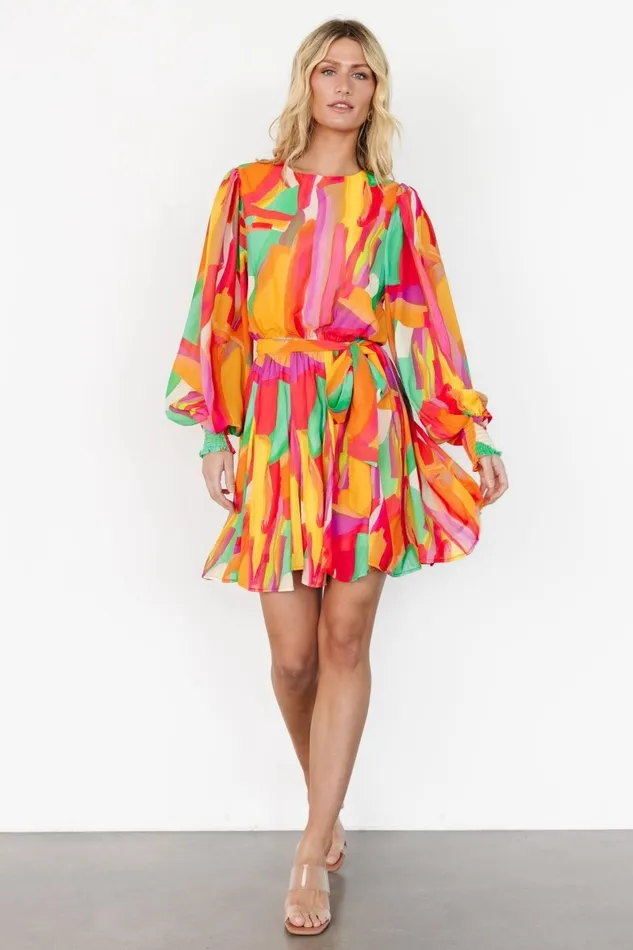 Tavana Short Dress Multi Print Women Baltic Born Short Dresses
