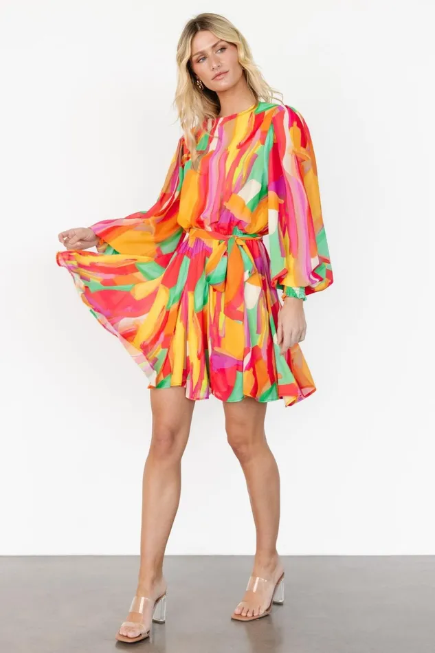 Tavana Short Dress Multi Print Women Baltic Born Short Dresses
