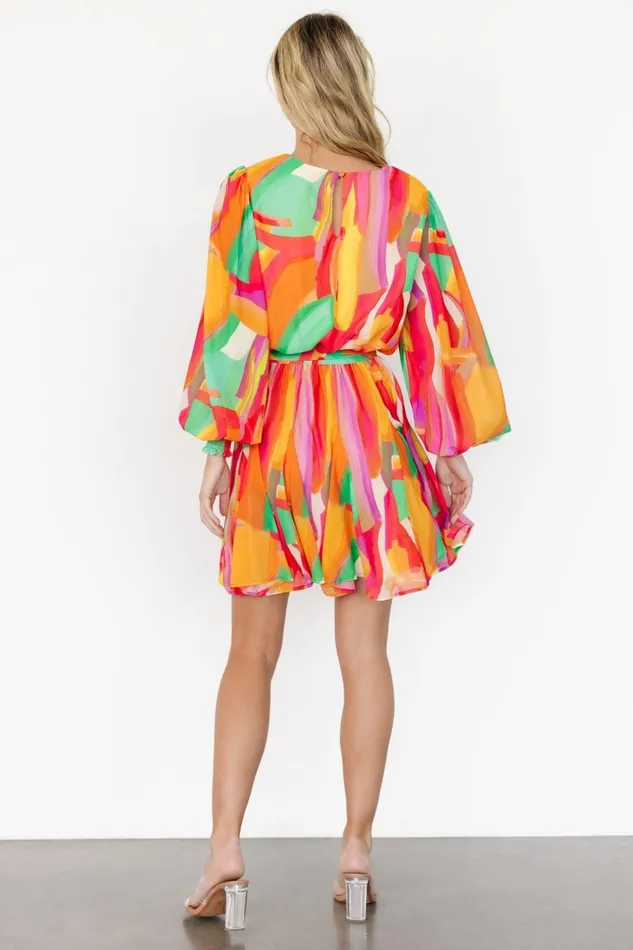 Tavana Short Dress Multi Print Women Baltic Born Short Dresses