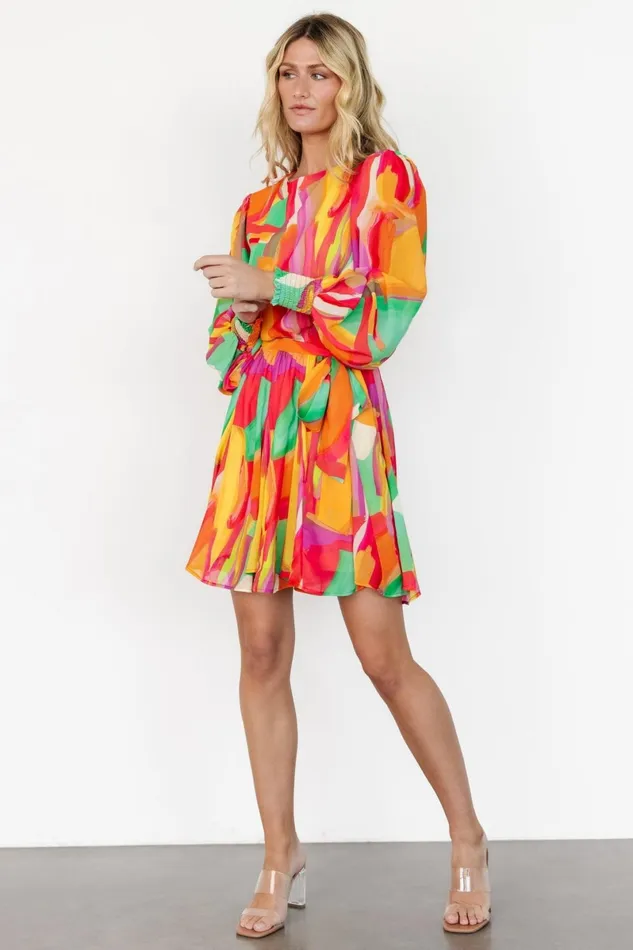 Tavana Short Dress Multi Print Women Baltic Born Short Dresses