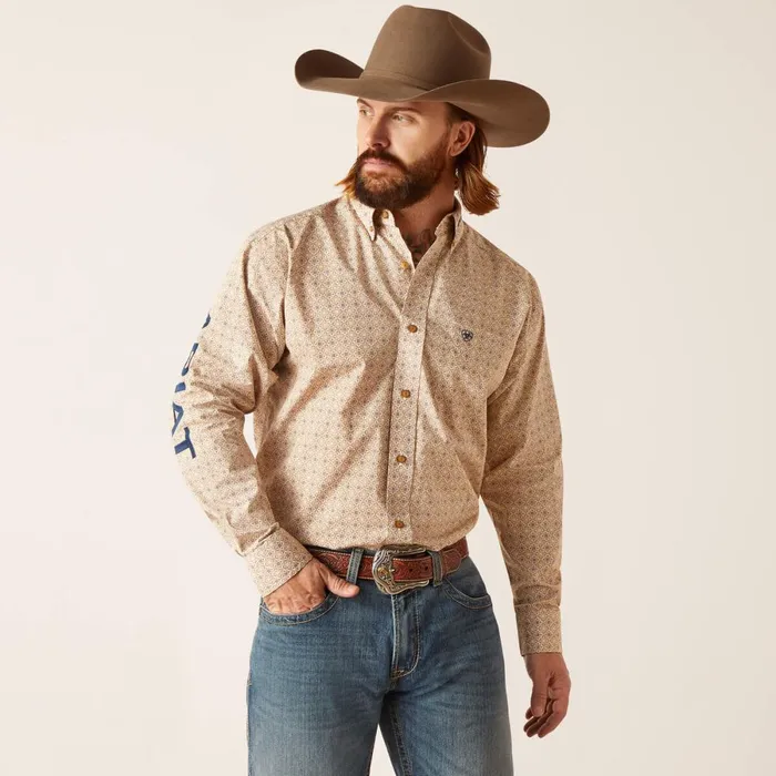 Team Conrad Classic Fit Shirt White Men Ariat Button Down Shirts