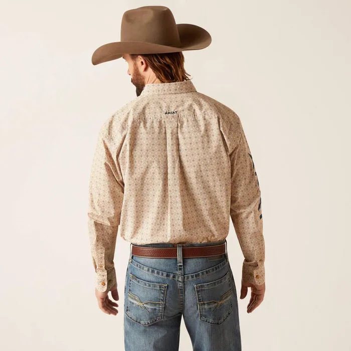 Team Conrad Classic Fit Shirt White Men Ariat Button Down Shirts
