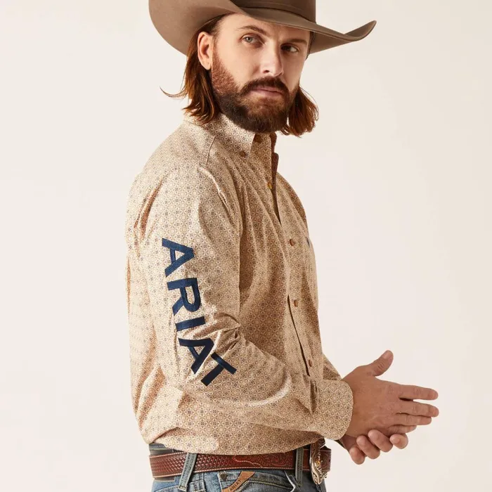 Team Conrad Classic Fit Shirt White Men Ariat Button Down Shirts