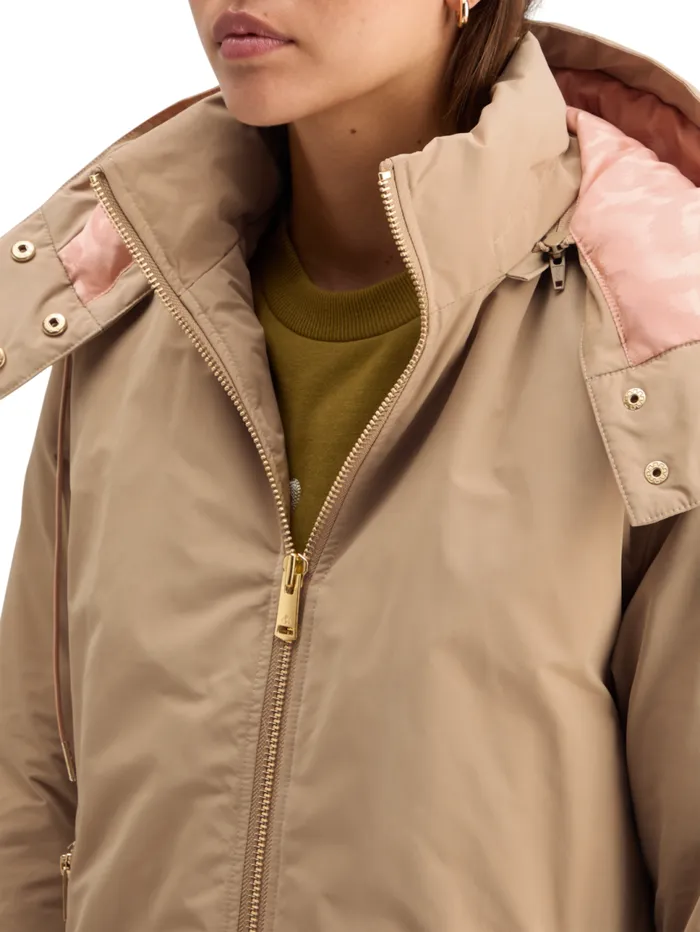 TECHNICAL PARKA Evening Black Women Scotch and Soda Jackets and Coats