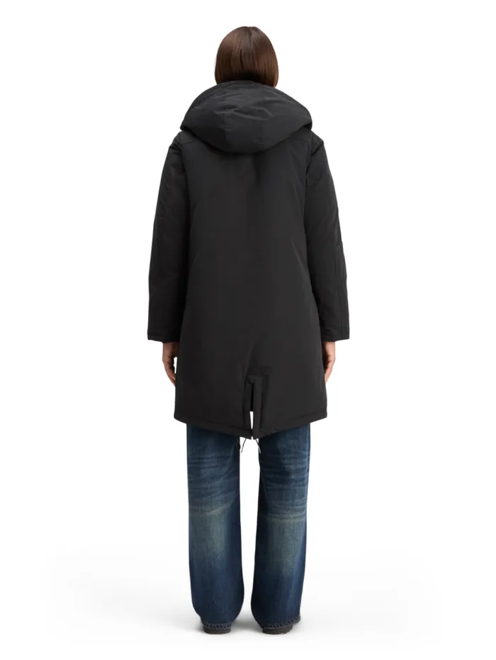 TECHNICAL PARKA Evening Black Women Scotch and Soda Jackets and Coats