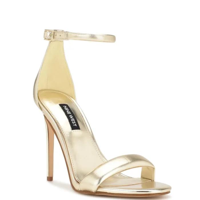 Teeya Ankle Strap Sandals Platino Women Nine West Dress Teeya Ankle Strap Sandals Platino Women Nine West Dress
