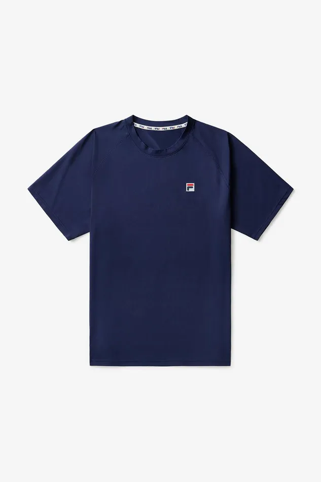 Tennis Men Fila Short Sleeve Crewneck 412 Fila Navy
