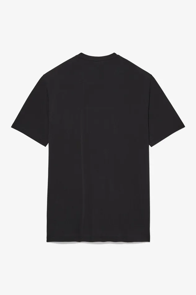 Tennis Men Fila Tennis Essentials Short Sleeve Crew 047 Black Cblm