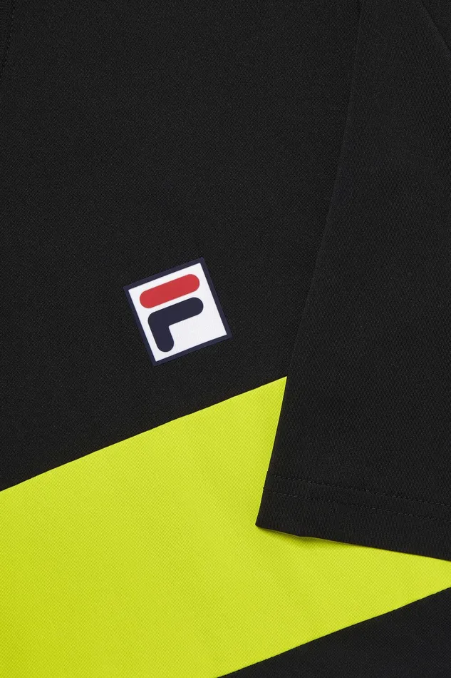Tennis Men Fila Tennis Essentials Short Sleeve Crew 047 Black Cblm