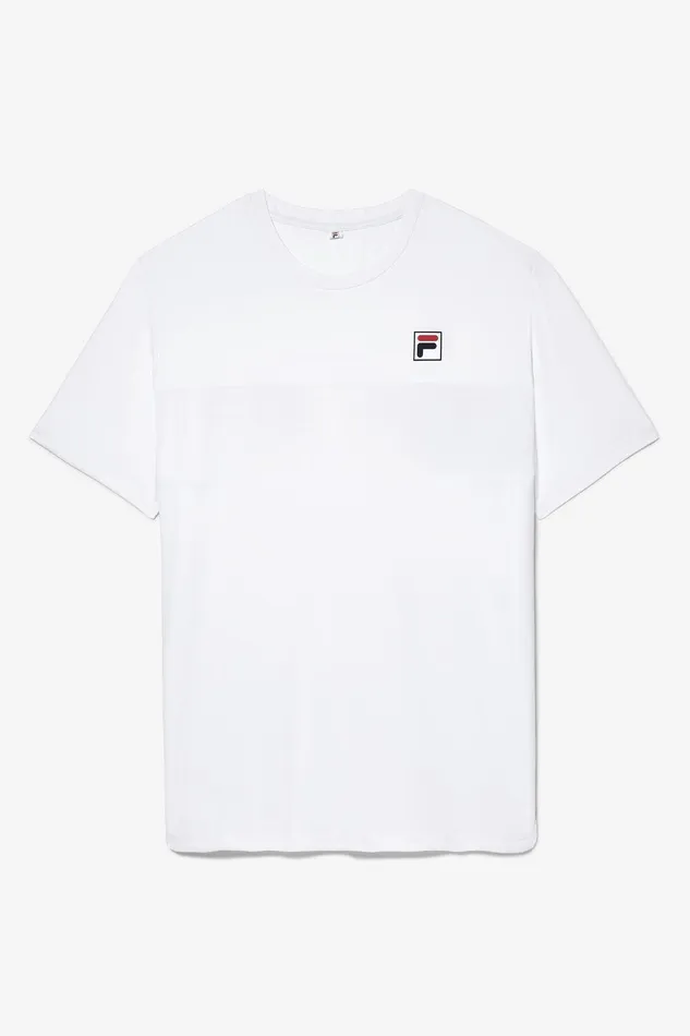 Tennis Men Fila Tennis Essentials Short Sleeve Crew 101 White