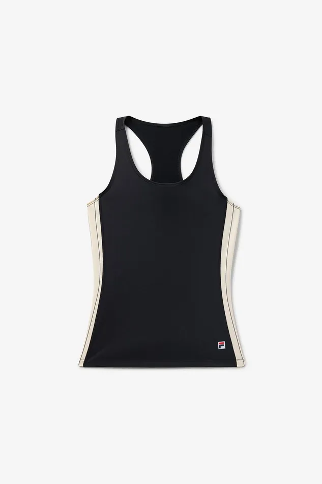 Tennis Women Fila Performance Iconic Racerback Tank 978 Blackangora