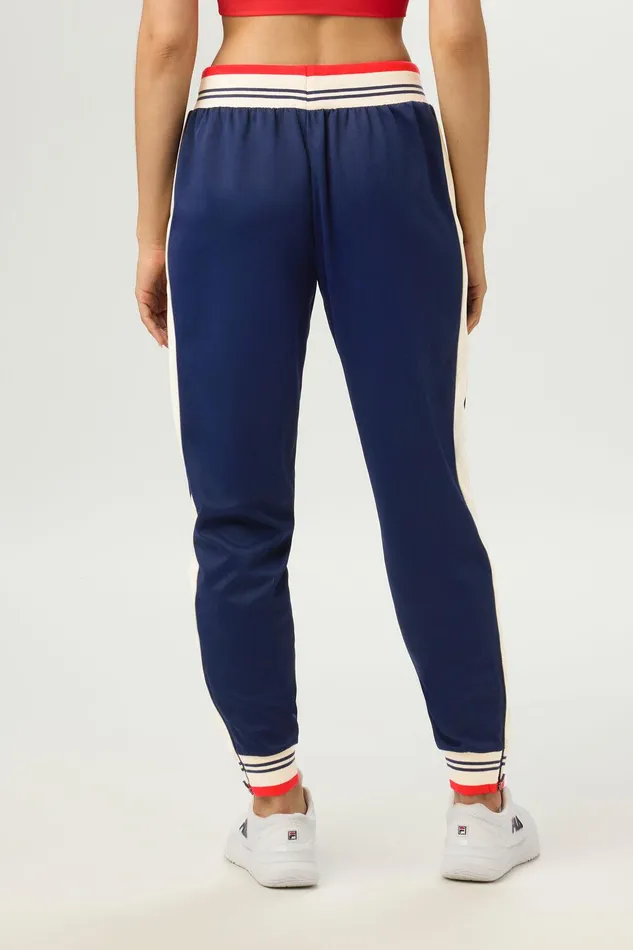 Tennis Women Fila Performance Iconic Settanta Pant 488 Fila Navyangorafila Red