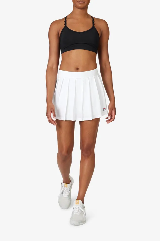 Tennis Women Fila Tennis Essentials Woven Pleated Skort 100 White