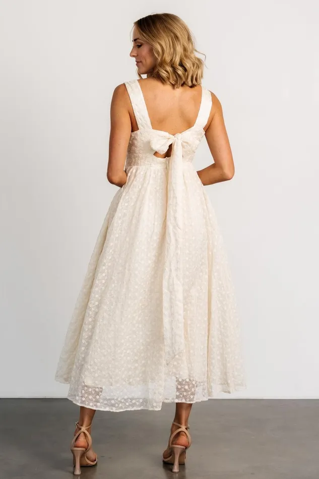 Thalia Embroidered Tank Midi Dress Vintage Cream Women Baltic Born Midi Dresses Thalia Embroidered Tank Midi Dress Vintage Cream Women Baltic Born Midi Dresses