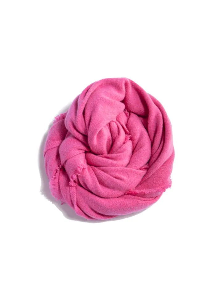 The Cashmere Fringe Wrap Aster Pink Women Brochu Walker Jackets and Wraps