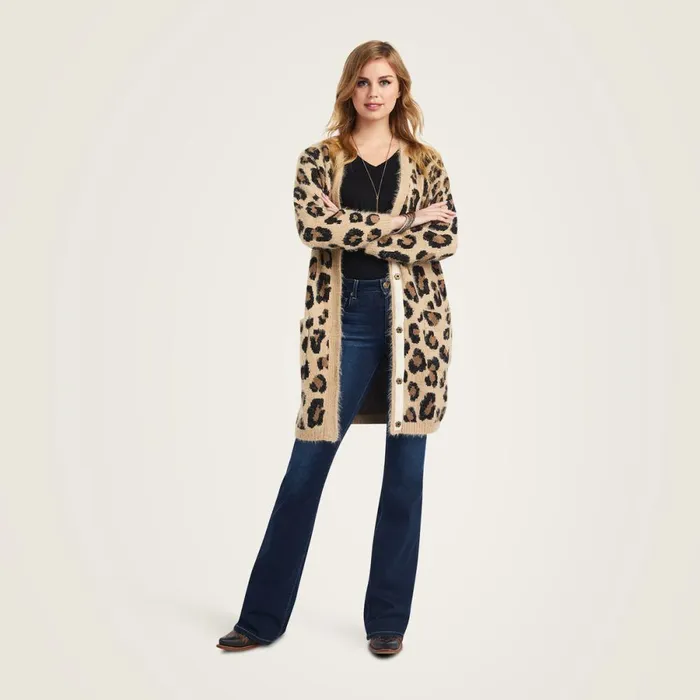 The Cat039s Meow Sweater Leopard Women Ariat Sweaters and Cardigans The Cat039s Meow Sweater Leopard Women Ariat Sweaters and Cardigans