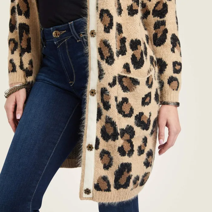 The Cat039s Meow Sweater Leopard Women Ariat Sweaters and Cardigans The Cat039s Meow Sweater Leopard Women Ariat Sweaters and Cardigans