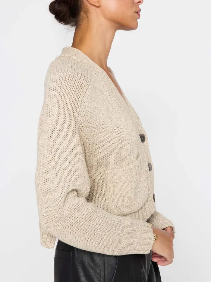 The Cropped Cardigan Ecru Multi Women Brochu Walker Cardigans