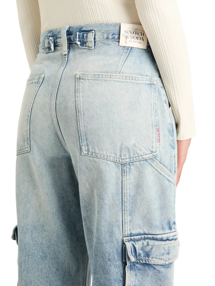 The Deep Low Rise Loose Cargo Jeans rolling Road Rolling Road Women Scotch and Soda Jeans The Deep Low Rise Loose Cargo Jeans rolling Road Rolling Road Women Scotch and Soda Jeans