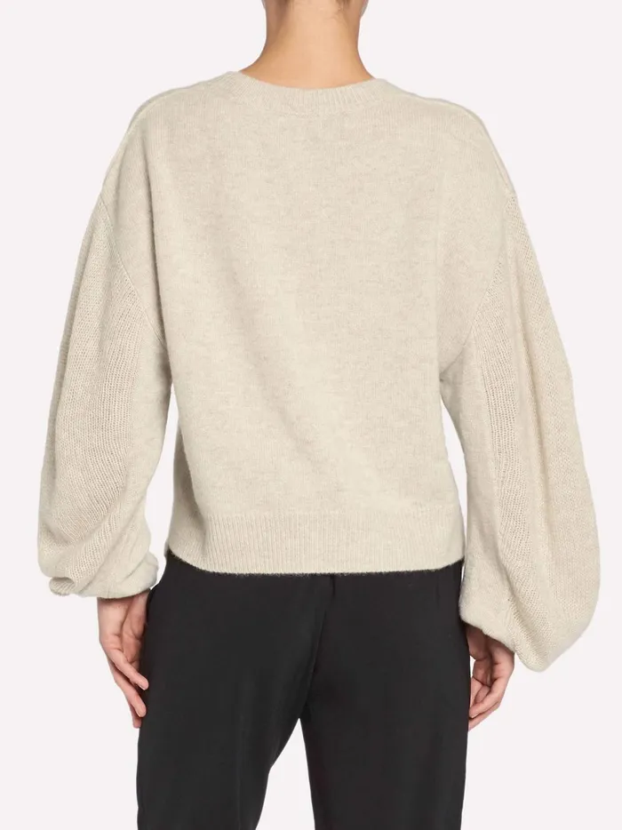 The Desy Crew Almond Melange Women Brochu Walker Sweaters