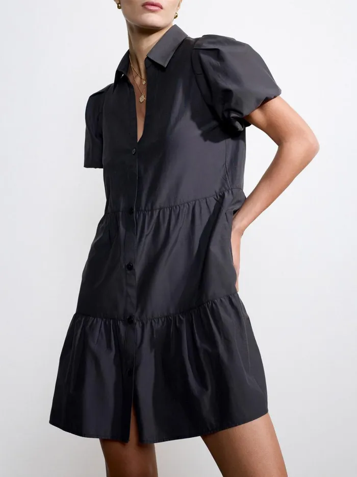 The Havana Mini Dress Washed Black Women Brochu Walker Dresses