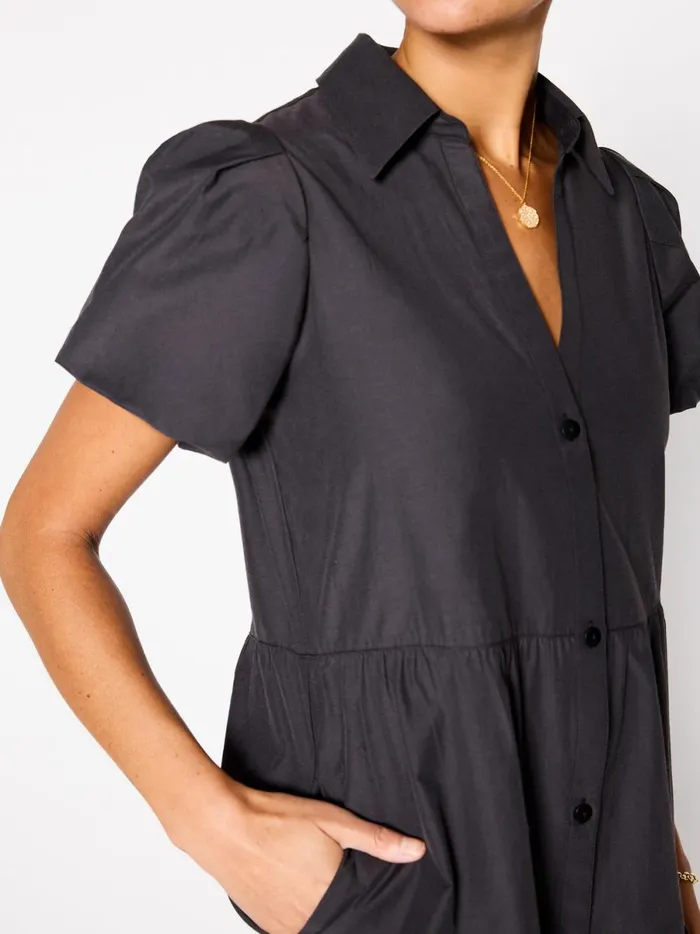The Havana Mini Dress Washed Black Women Brochu Walker Dresses