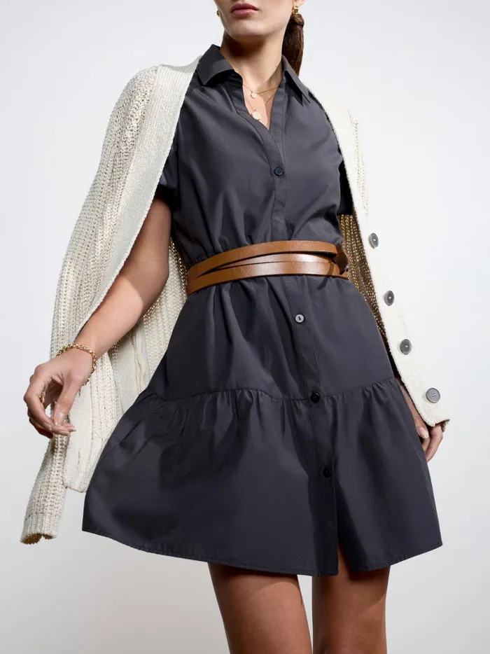 The Havana Mini Dress Washed Black Women Brochu Walker Dresses