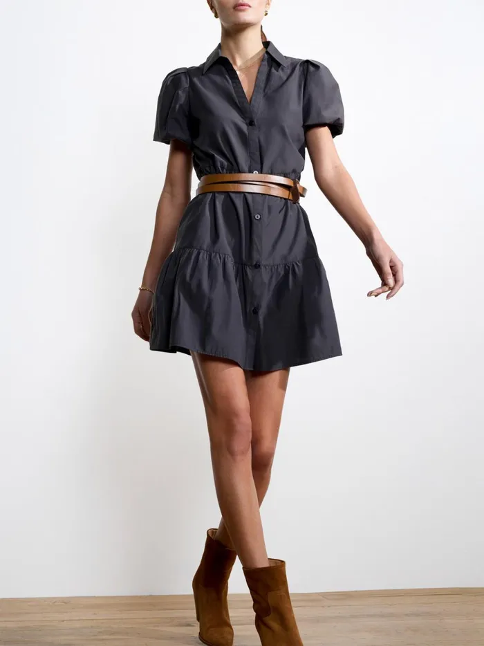The Havana Mini Dress Washed Black Women Brochu Walker Dresses