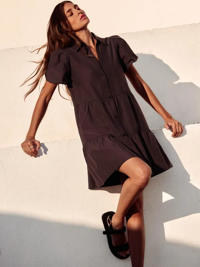 The Havana Mini Dress Washed Black Women Brochu Walker Dresses