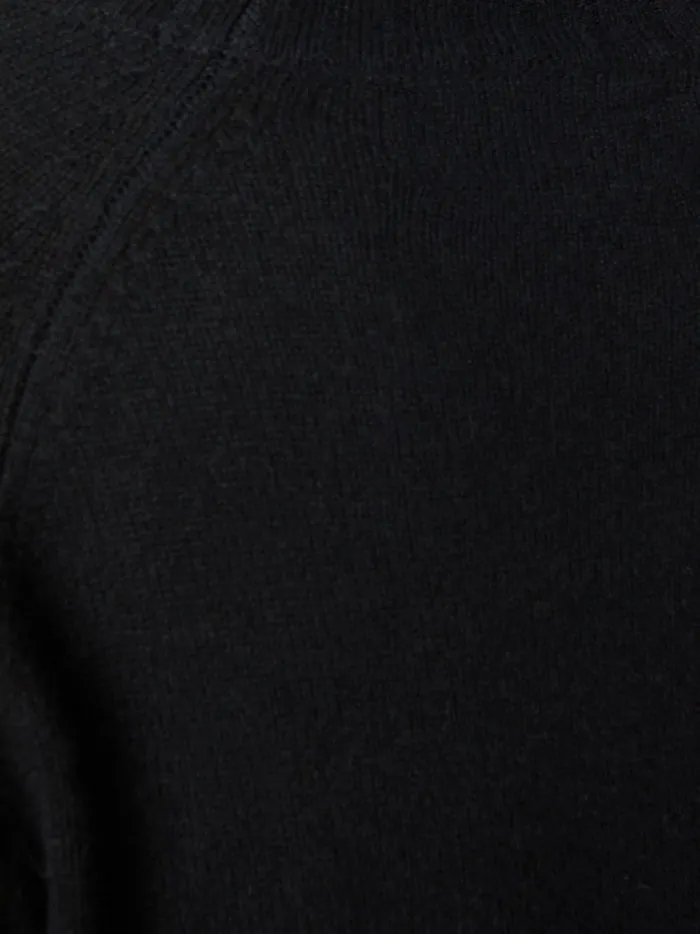 The Jolie Fringe Layered Looker Black Onyx With White Underlayer Women Brochu Walker Sweaters