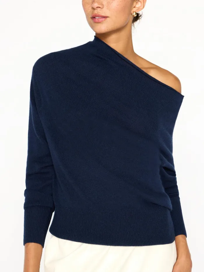 The Lori Off Shoulder Baltic Navy Women Brochu Walker Sweaters