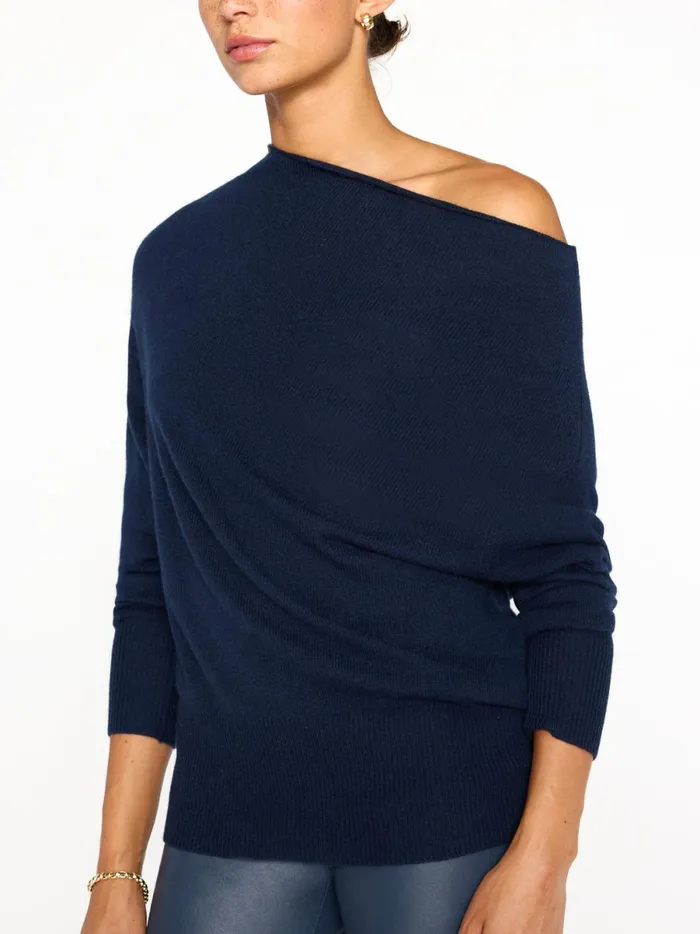 The Lori Off Shoulder Baltic Navy Women Brochu Walker Sweaters
