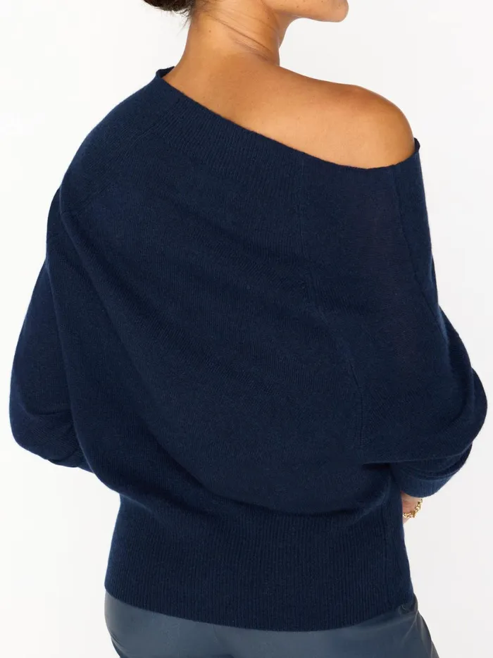 The Lori Off Shoulder Baltic Navy Women Brochu Walker Sweaters