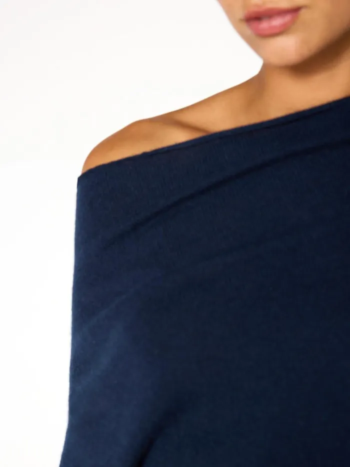 The Lori Off Shoulder Baltic Navy Women Brochu Walker Sweaters
