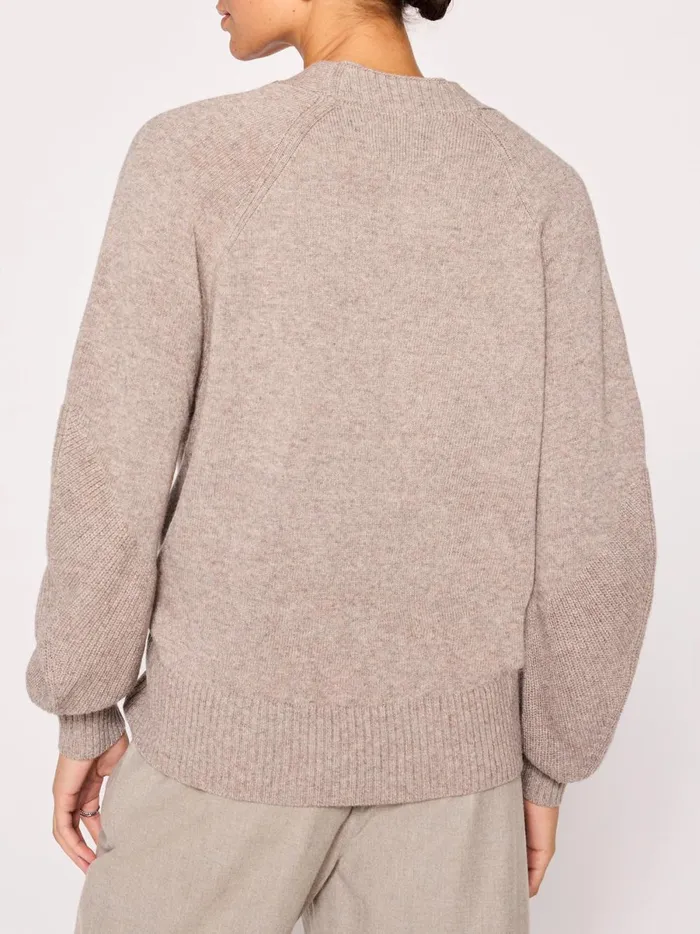 The Malia Pullover Sweater Otter Melange Women Brochu Walker Sweaters