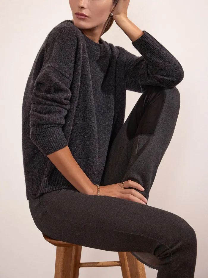 The Remington Riding Pant Dark Charcoal Melange Combo Women Brochu Walker Bottoms