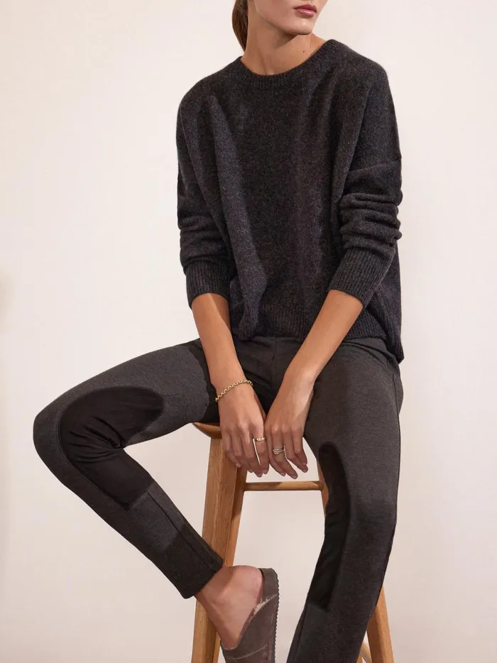 The Remington Riding Pant Dark Charcoal Melange Combo Women Brochu Walker Bottoms