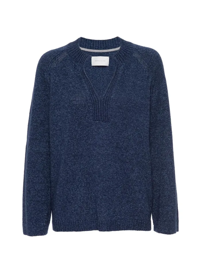 The Riley Sweater Indigo Marl Women Brochu Walker Sweaters