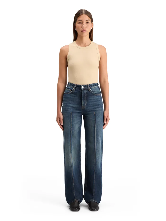 THE RIPPLE AUTHENTIC STRAIGHT JEANS LUX BLUE Lux Blue Women Scotch and Soda Jeans