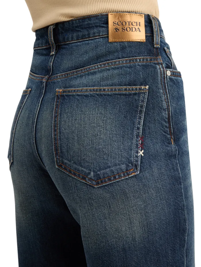 THE RIPPLE AUTHENTIC STRAIGHT JEANS LUX BLUE Lux Blue Women Scotch and Soda Jeans