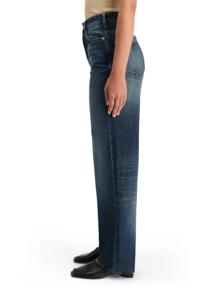 THE RIPPLE AUTHENTIC STRAIGHT JEANS LUX BLUE Lux Blue Women Scotch and Soda Jeans